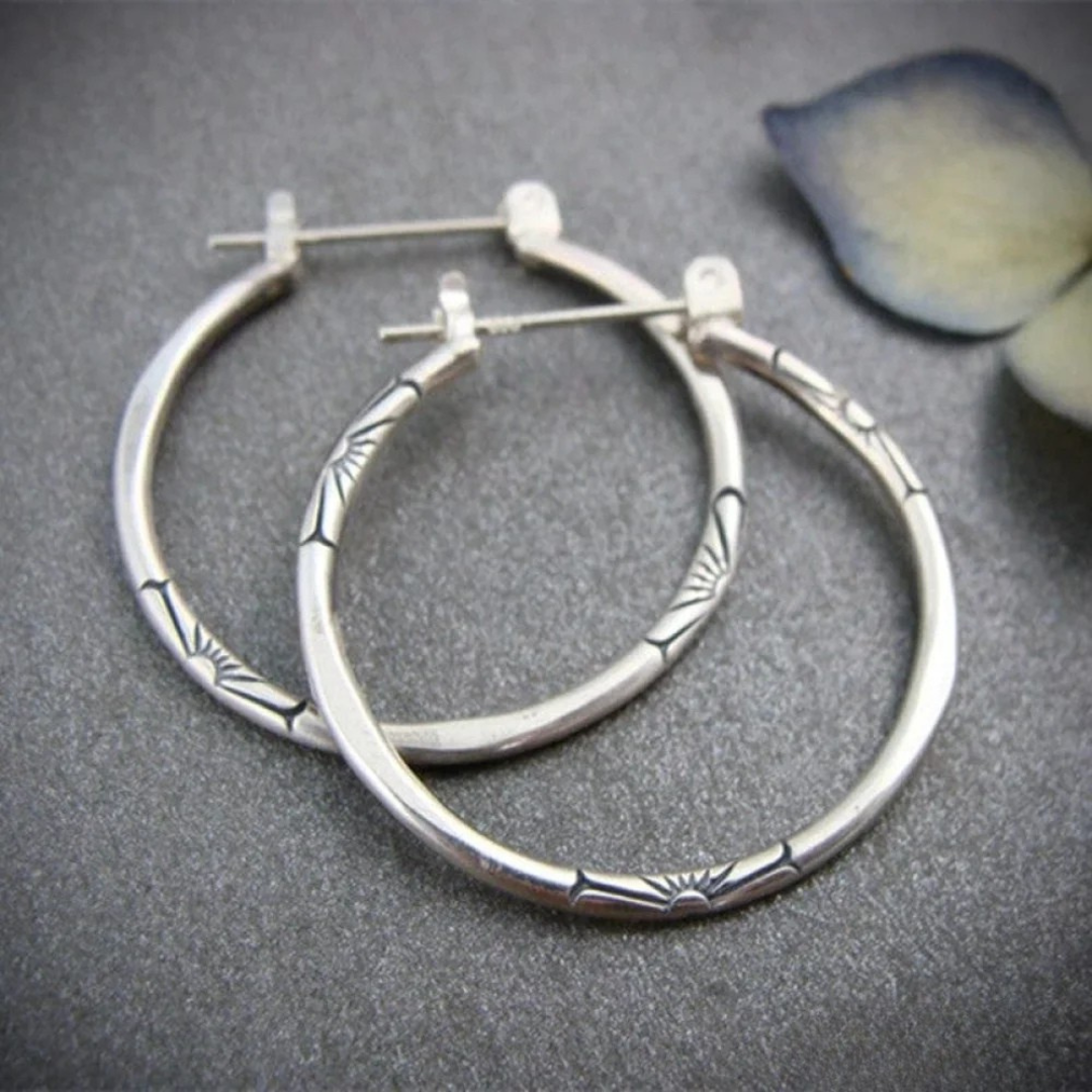 Timeless Silver Hoop Earrings