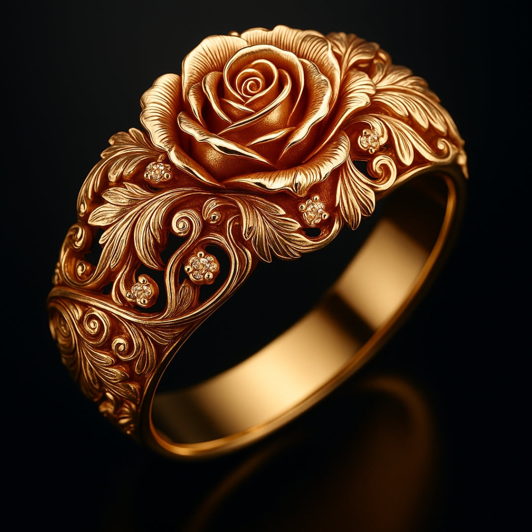 Golden Flower Ring