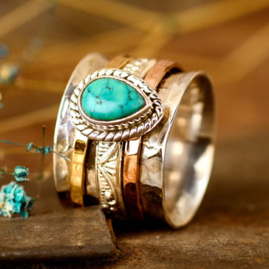 Bohemian Vintage Turquoise Ring