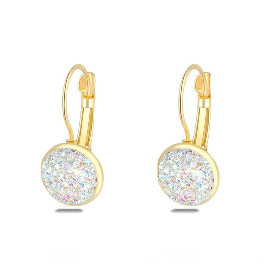 Evelyn - Vintage Opal Gold Earrings