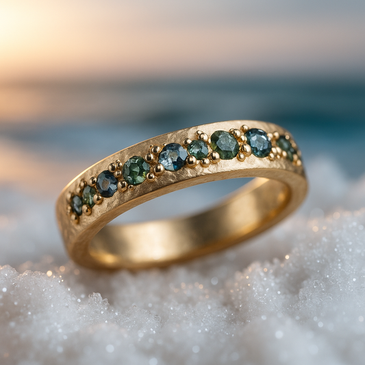 Elegance Gold Gem Ring