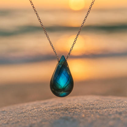 Ocean's Tear Labradorite Necklace