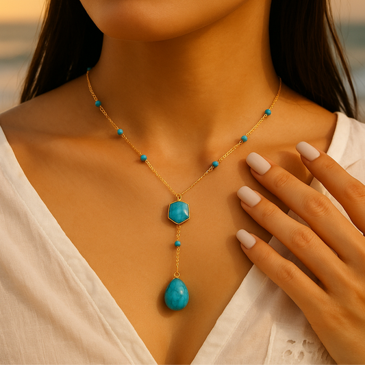 Tranquil Ocean Blue Necklace