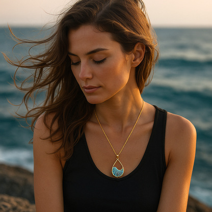 Turquoise Exclusive Silver Charm Necklace