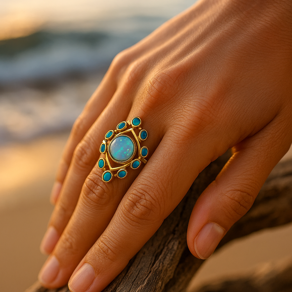 Lymneia - Whisper Blue Ring