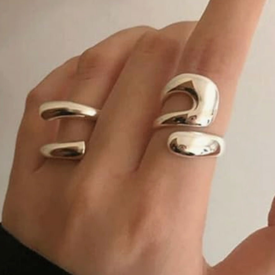 Adjustable Smooth Spiral Ring for Women