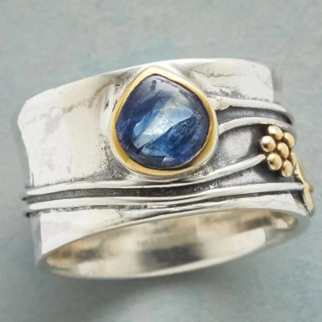 Timeless Blue Gem Vintage Ring