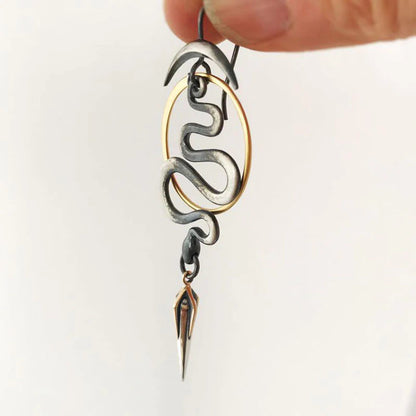 Unique Serpentine Spiral Earrings