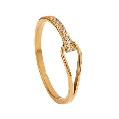 Geometric Elegant Gold Ring