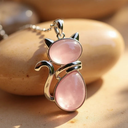 Timeless Cat Stone Necklace