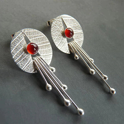 Radiance - Red Stone Earrings