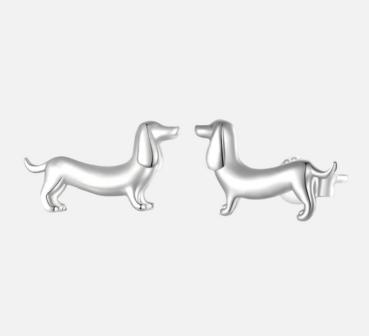 Dachshund Love Memorial Earring