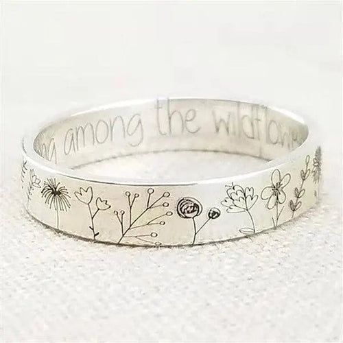 Dandelion Silver Ring