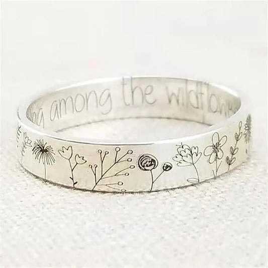 Dandelion Silver Ring