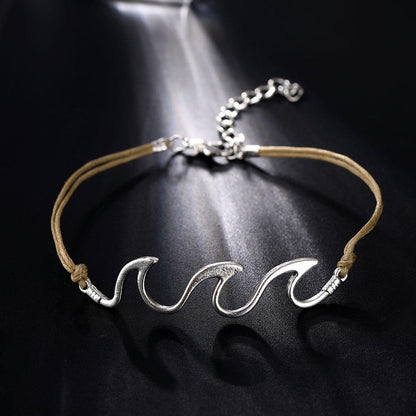 Boho Ocean Wave Anklet