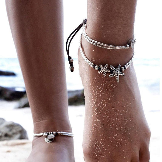 Cute Boho Starfish Anklet