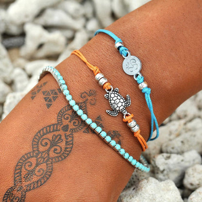 Boho Turtle Bracelet Stack