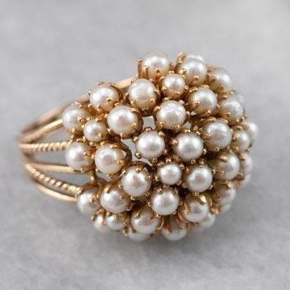 Exclusive Pearl Inlay Ring