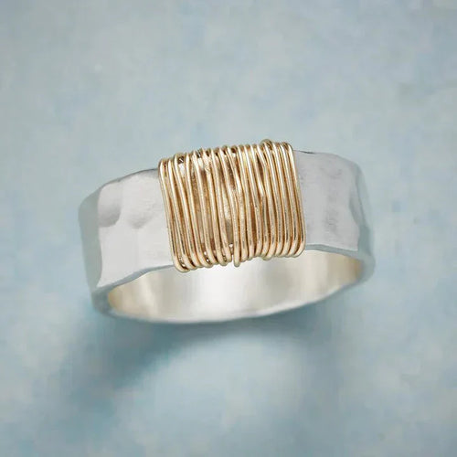 Timeless Silver Goldfaden Ring