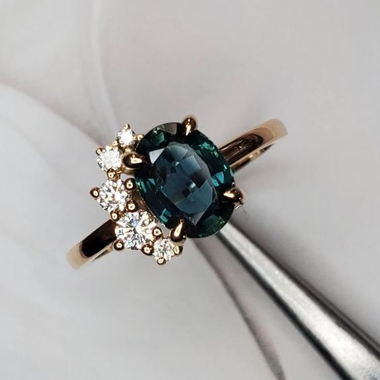 Enduring Elegance Blue Crystal Ring