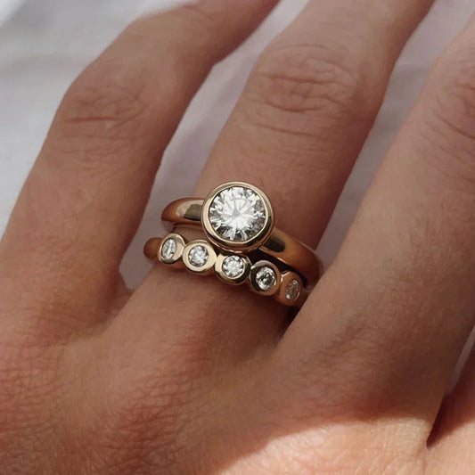 Exclusive Vintage Diamond Ring Set