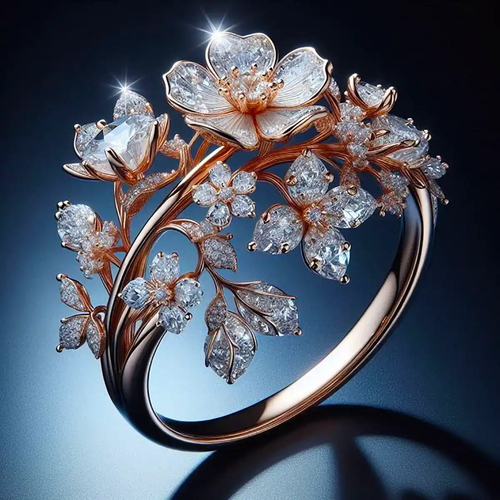Radiant Floral Elegance Ring