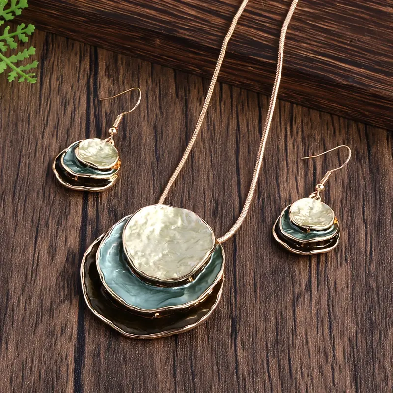 Vintage Blue Layered Stone Set