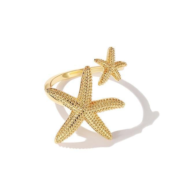 Adjustable Starfish Ring