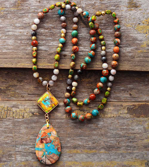 Intense Jasper Spiritual Necklace